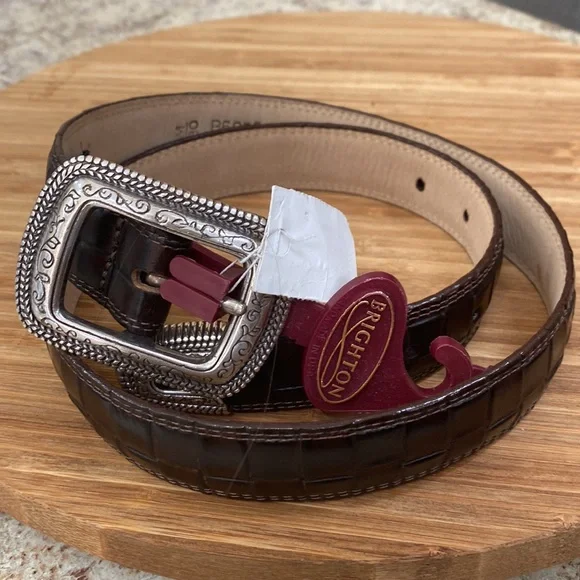 Brighton | Accessories | Nwt Brighton M Brown Belt Silver  display picture 2